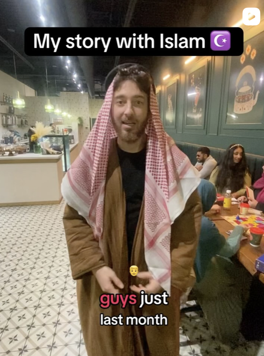 Community gathering at mosque