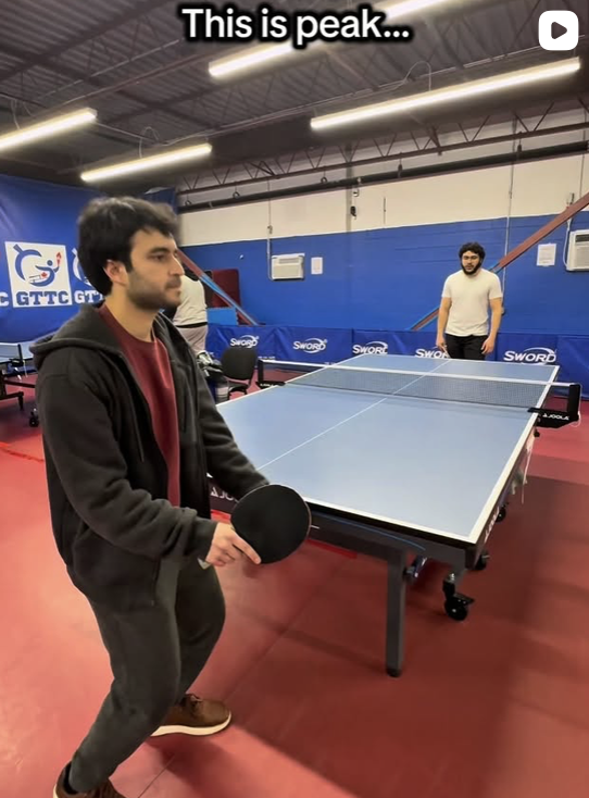 Ping pong at recreation center